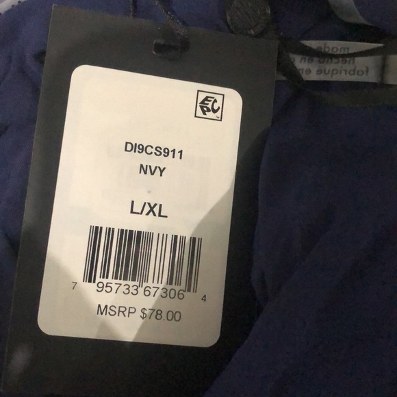 Dkny NAVY Chiffon Pom-Pom Caftan Swim Top Cover-up, US Large/X-Large - Picture 6 of 6